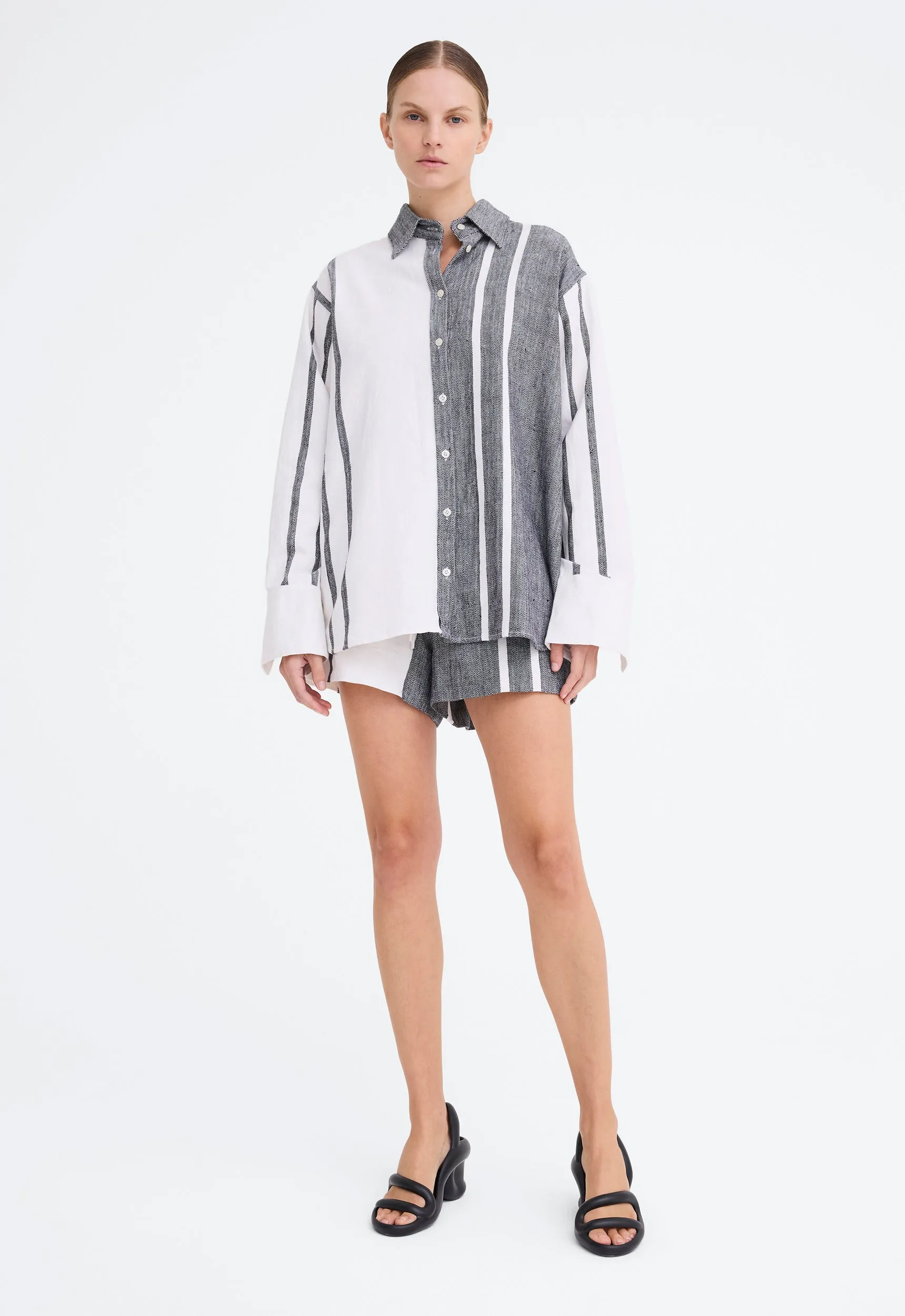 Bayside Shirt - Natural/Black