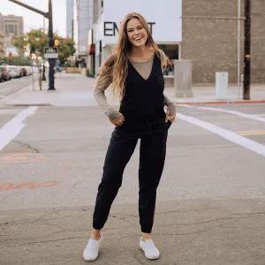 Black Overall Jumpsuit
