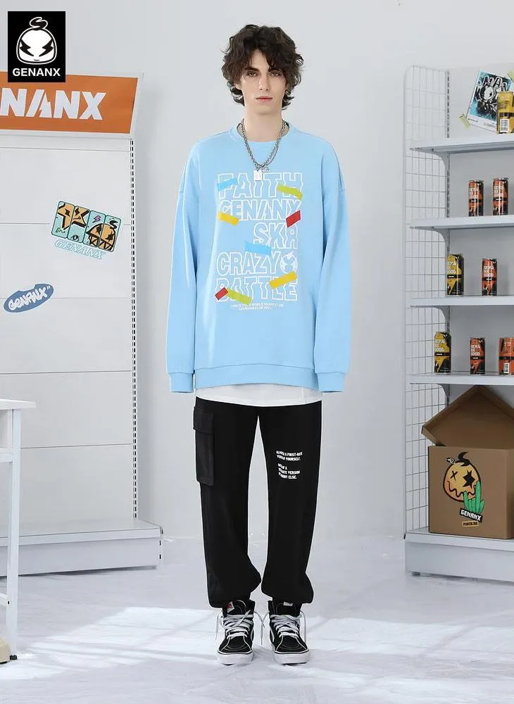 Casual Plain Print Cotton Sporty Pants