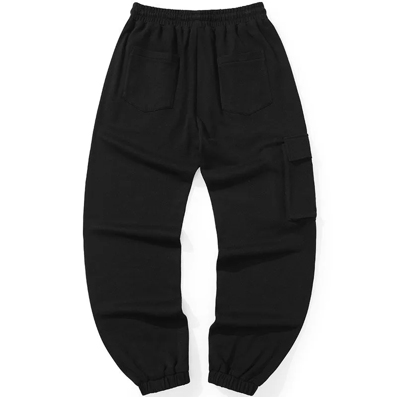Casual Plain Print Cotton Sporty Pants