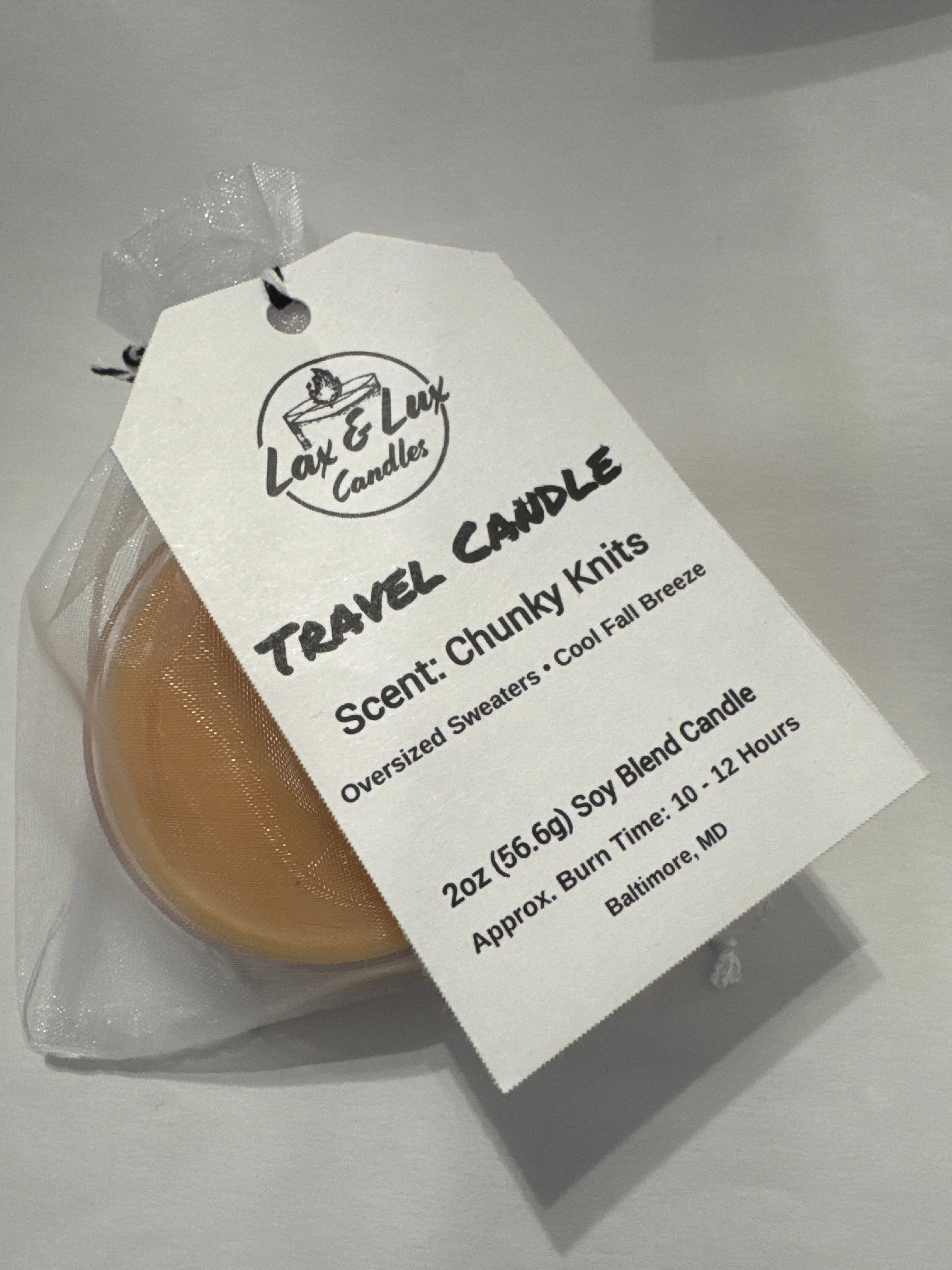 Chunky Knits - Travel Candle
