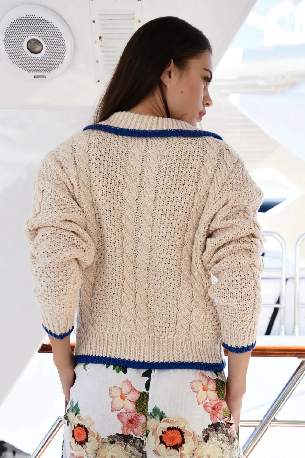 COOPER - Let Knit Be Cardi-Jacket - IVORY