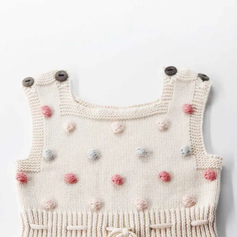 Cotton Pom Pom Summer Romper