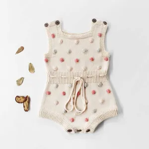 Cotton Pom Pom Summer Romper