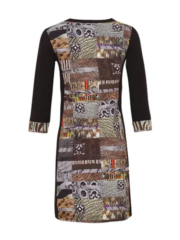 Dolcezza Dress 73655 - Red Black Quilt