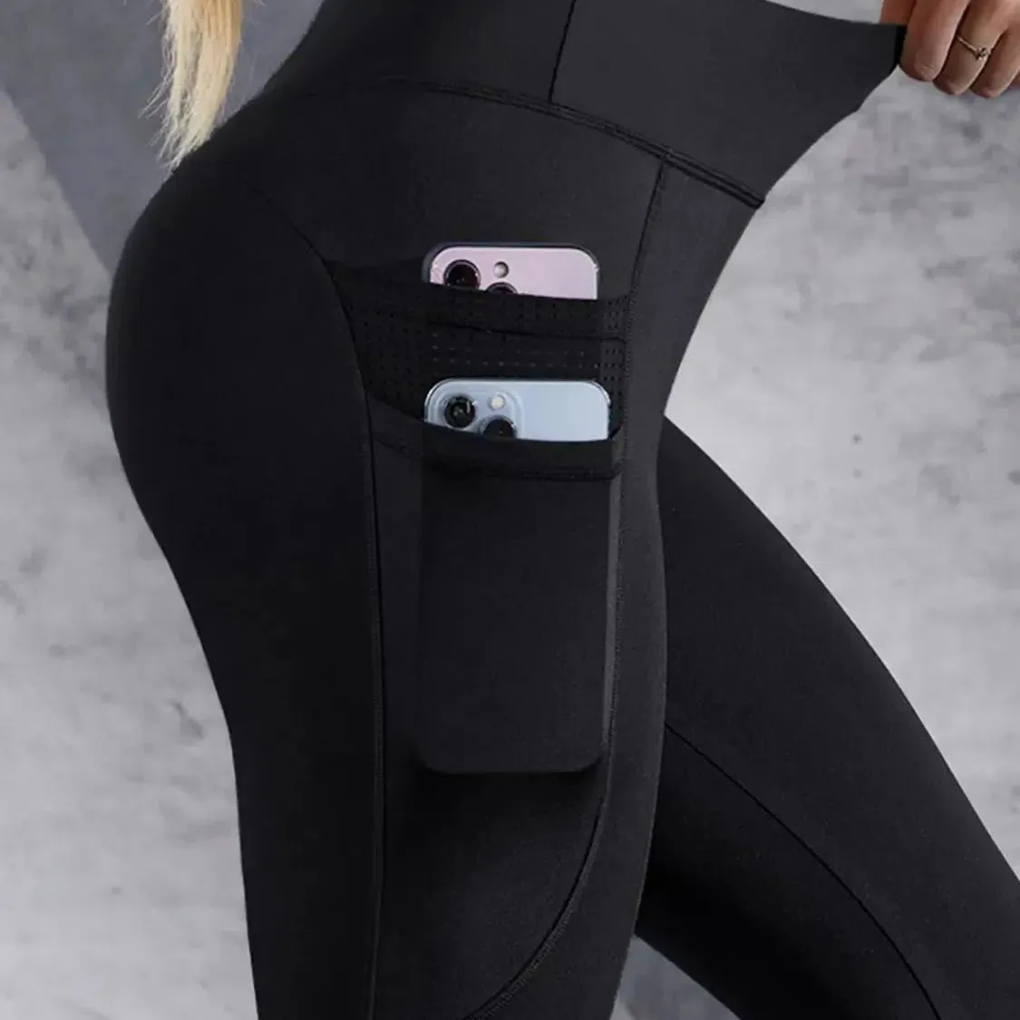 Double Pocket Yoga Pants Women's High Waist Leggings Fitness