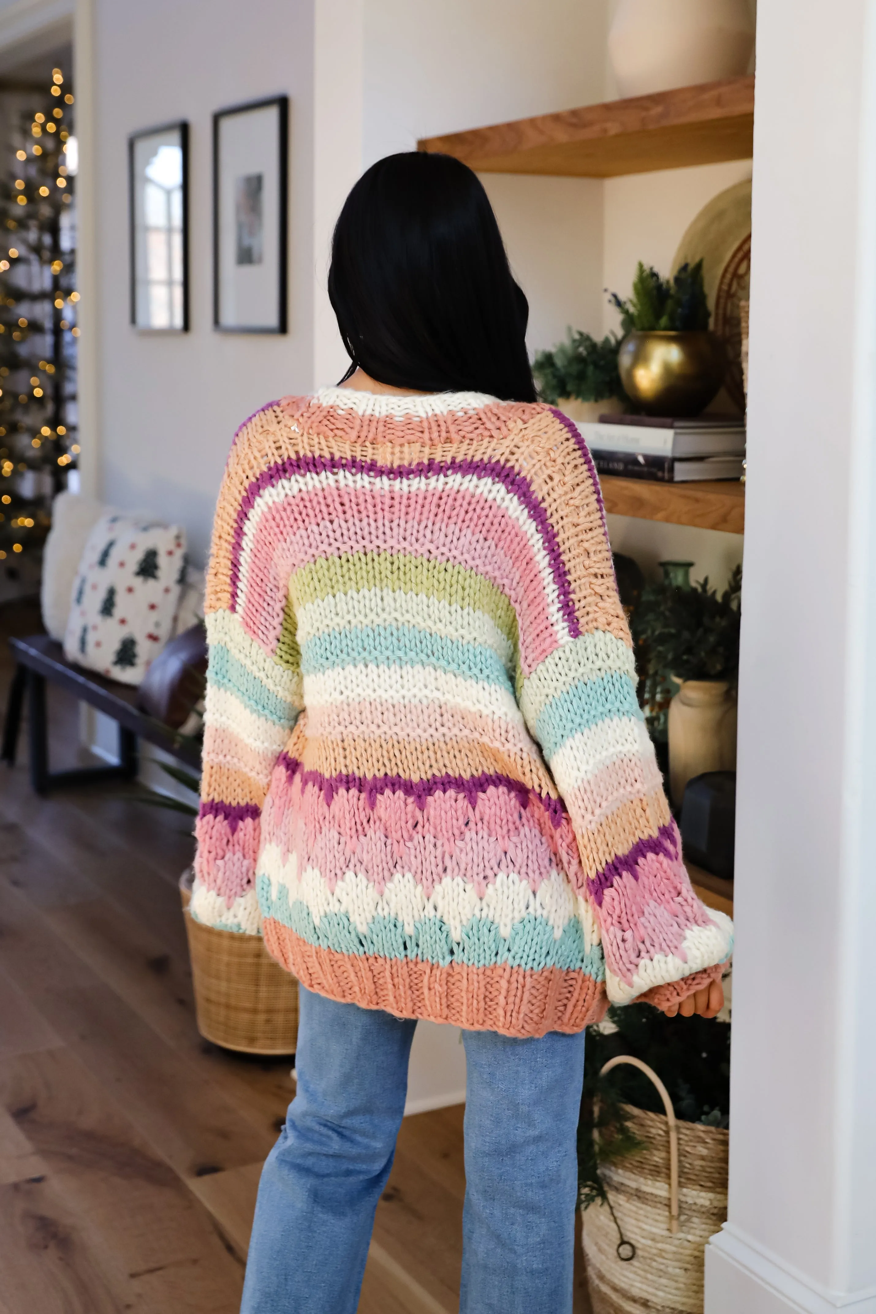 FINAL SALE - Cozy Coolness Multi Sweater Cardigan
