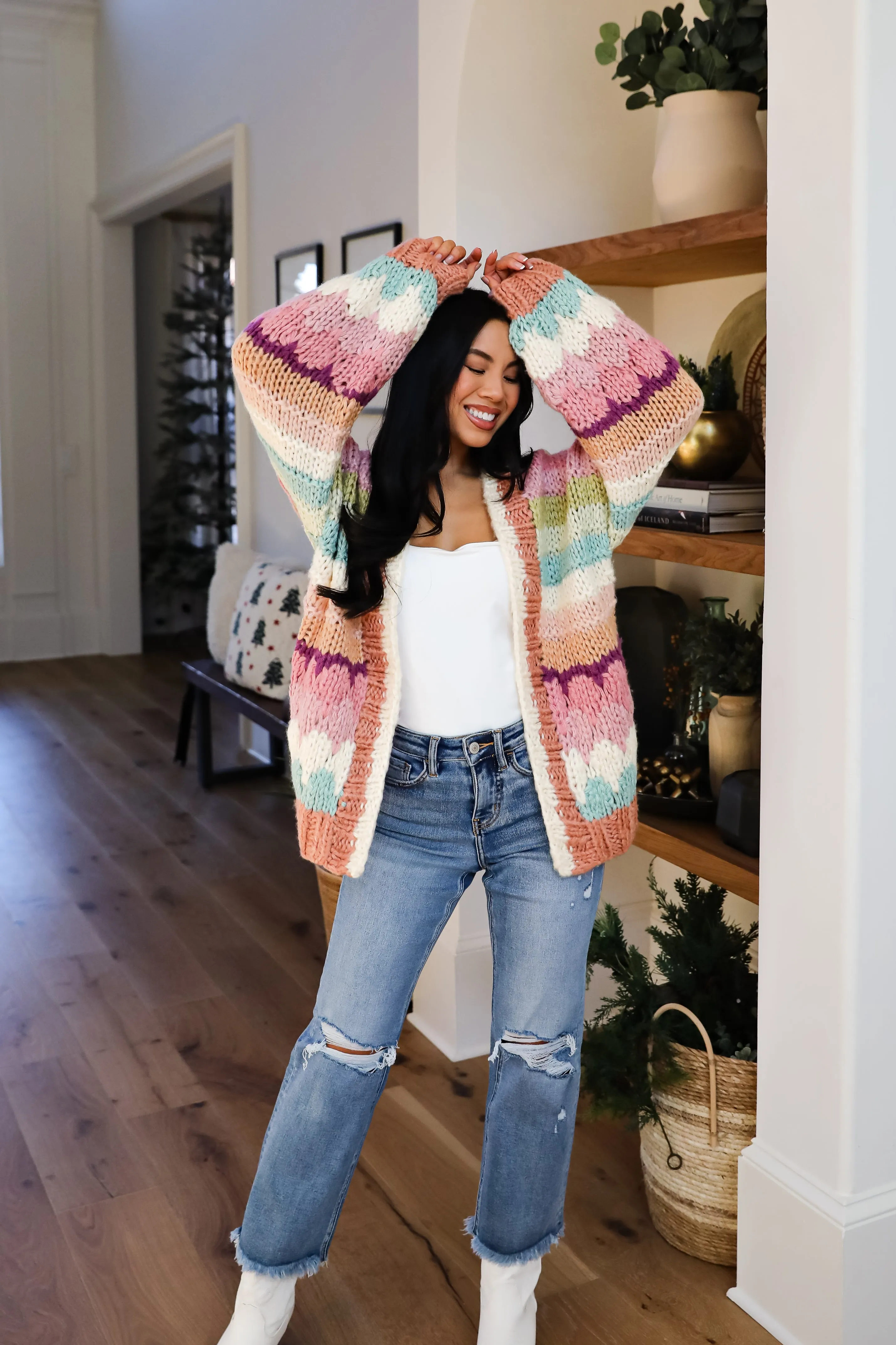 FINAL SALE - Cozy Coolness Multi Sweater Cardigan