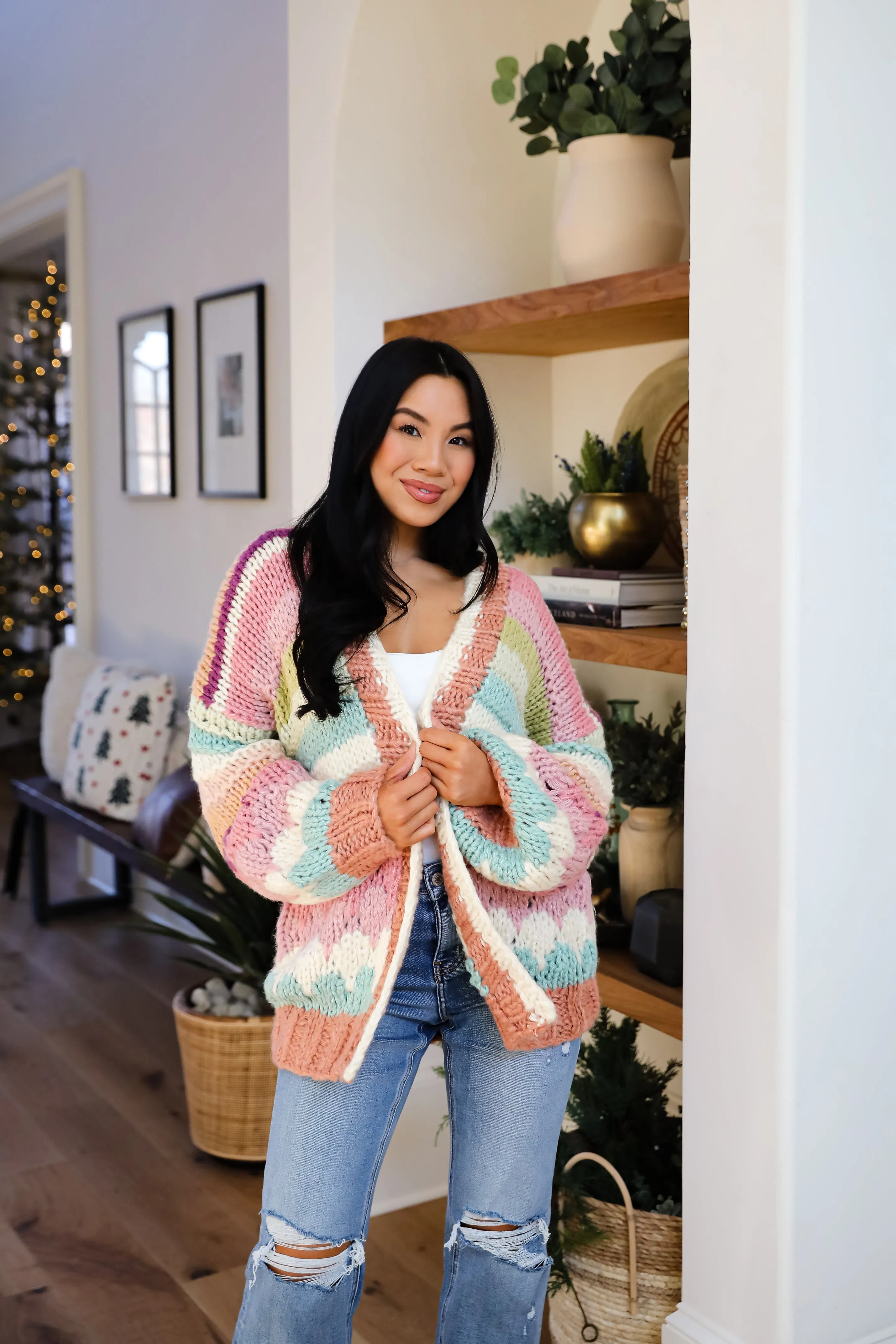 FINAL SALE - Cozy Coolness Multi Sweater Cardigan