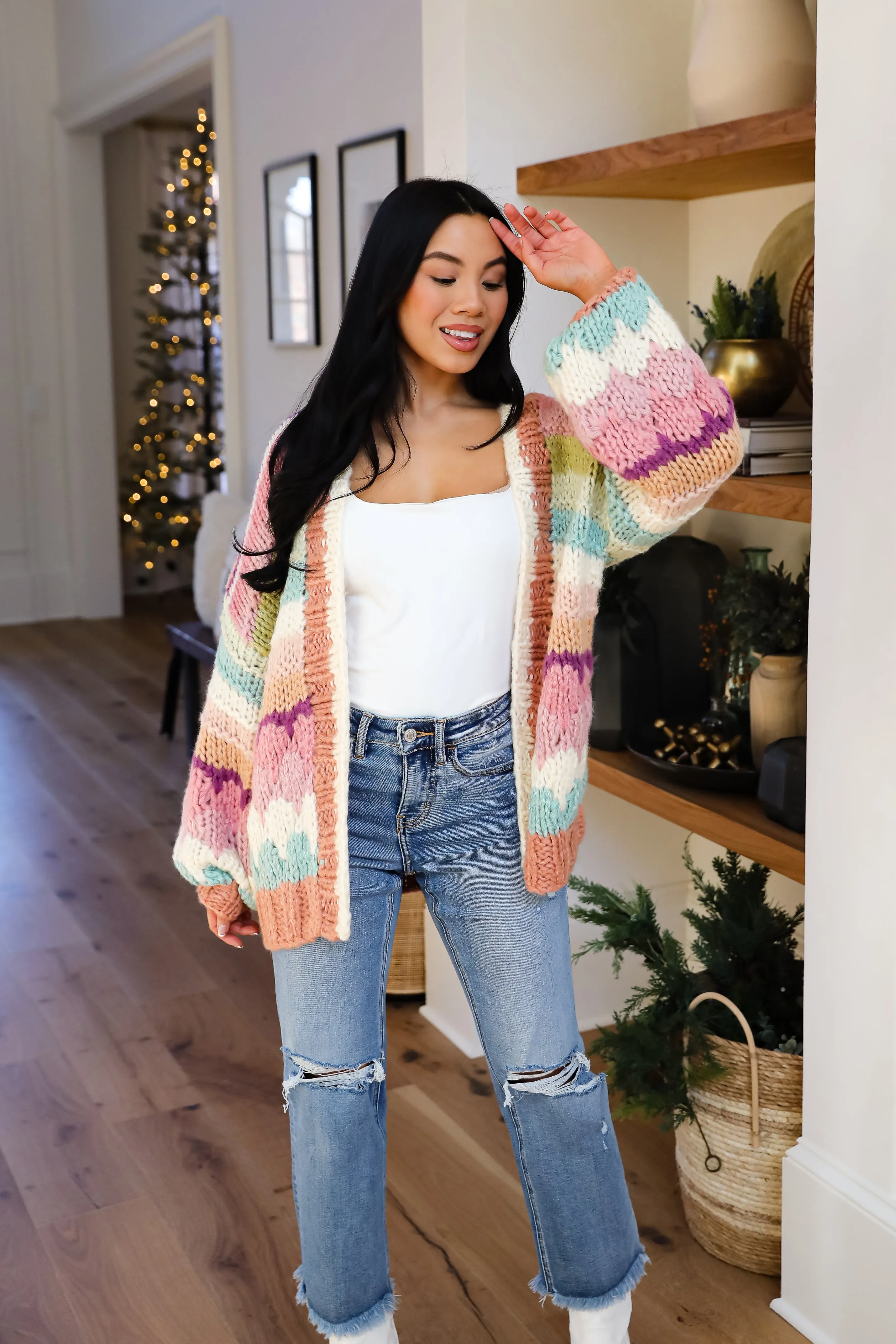 FINAL SALE - Cozy Coolness Multi Sweater Cardigan