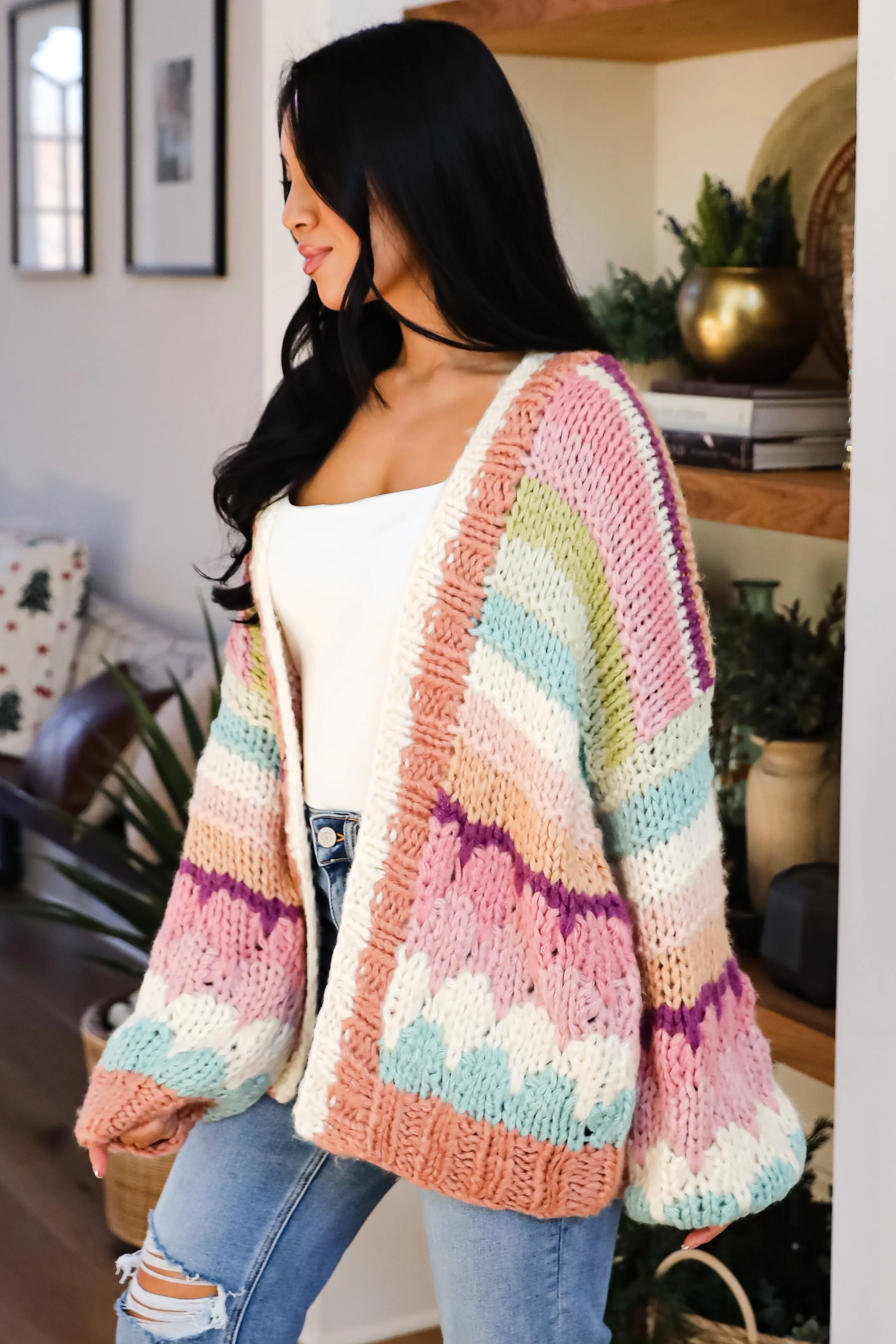 FINAL SALE - Cozy Coolness Multi Sweater Cardigan
