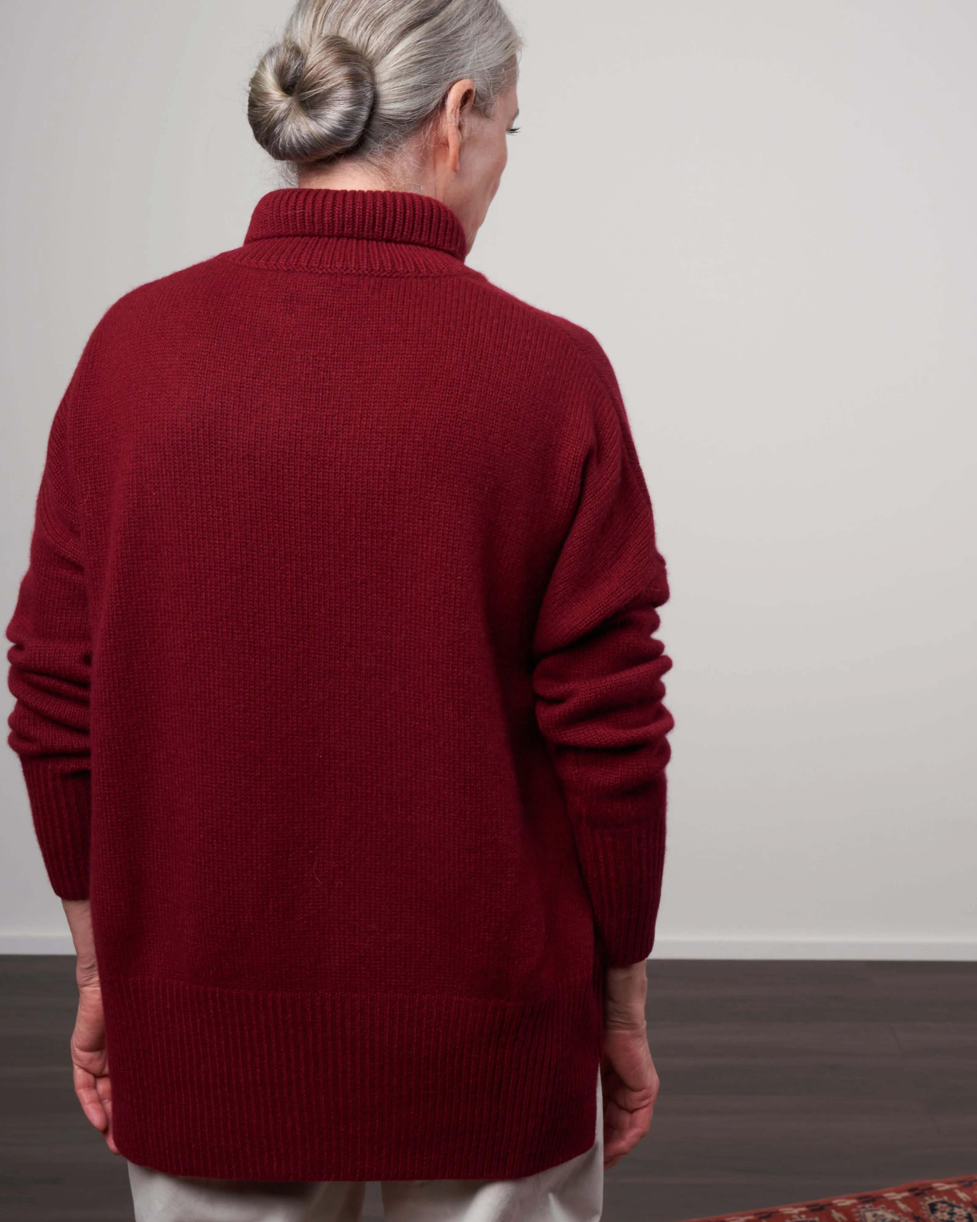 heidi sweater - merlot