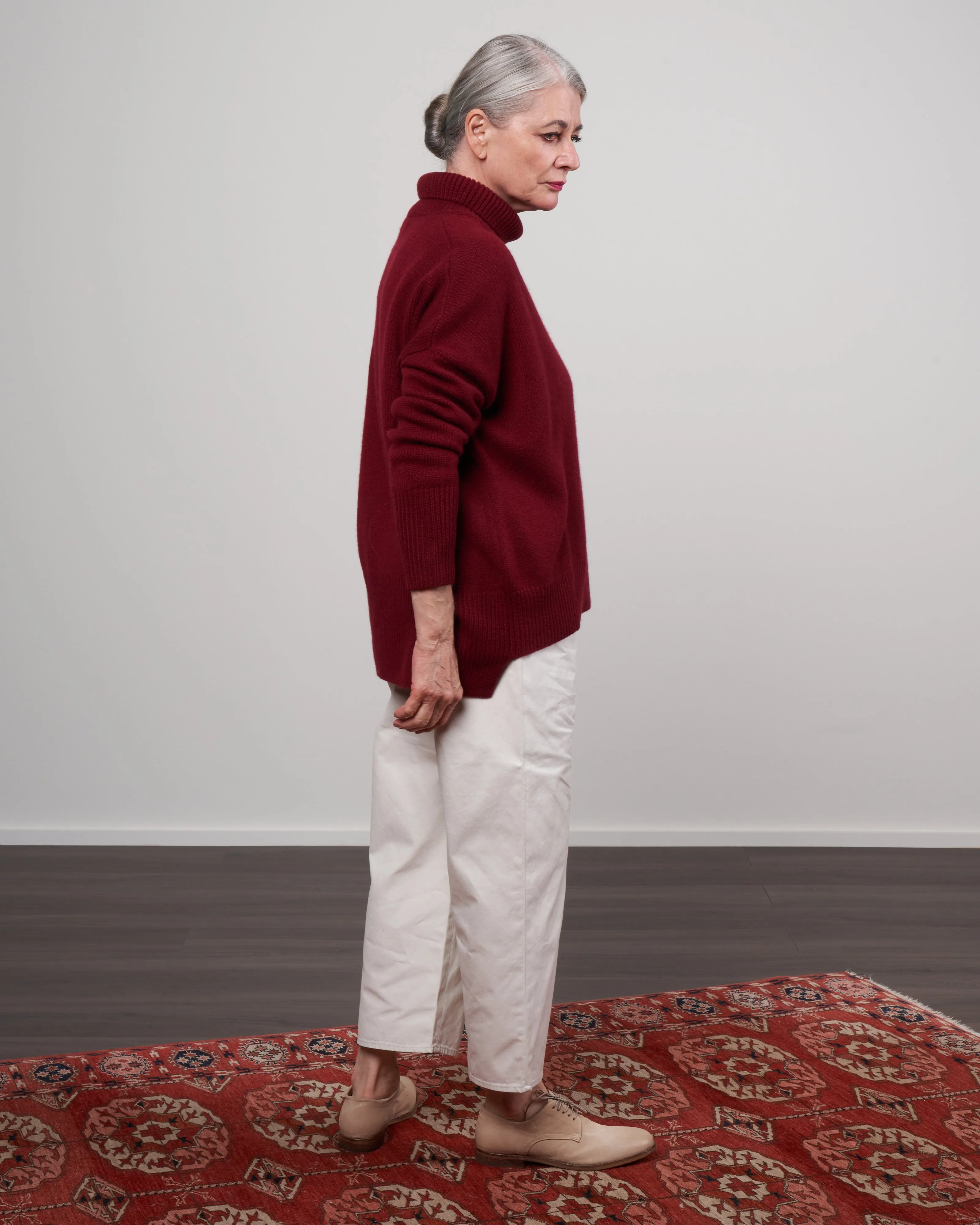 heidi sweater - merlot