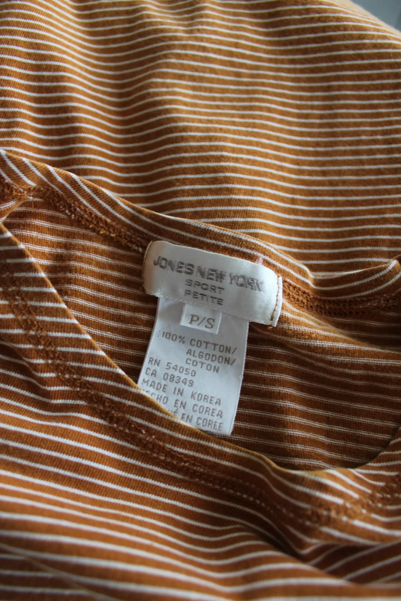 honeycomb striped tee