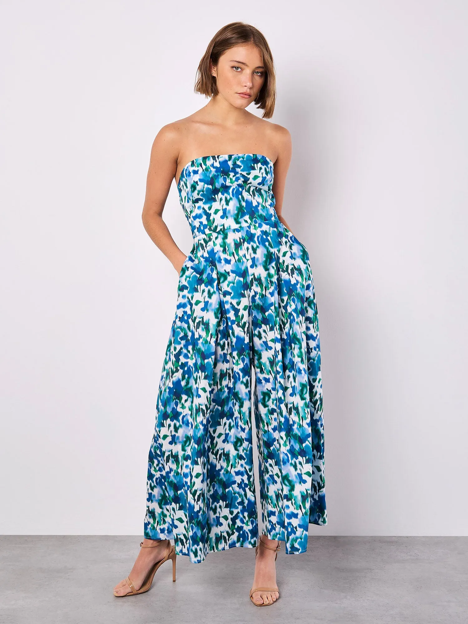 Ikat Flora Tie Back Palazzo Jumpsuit