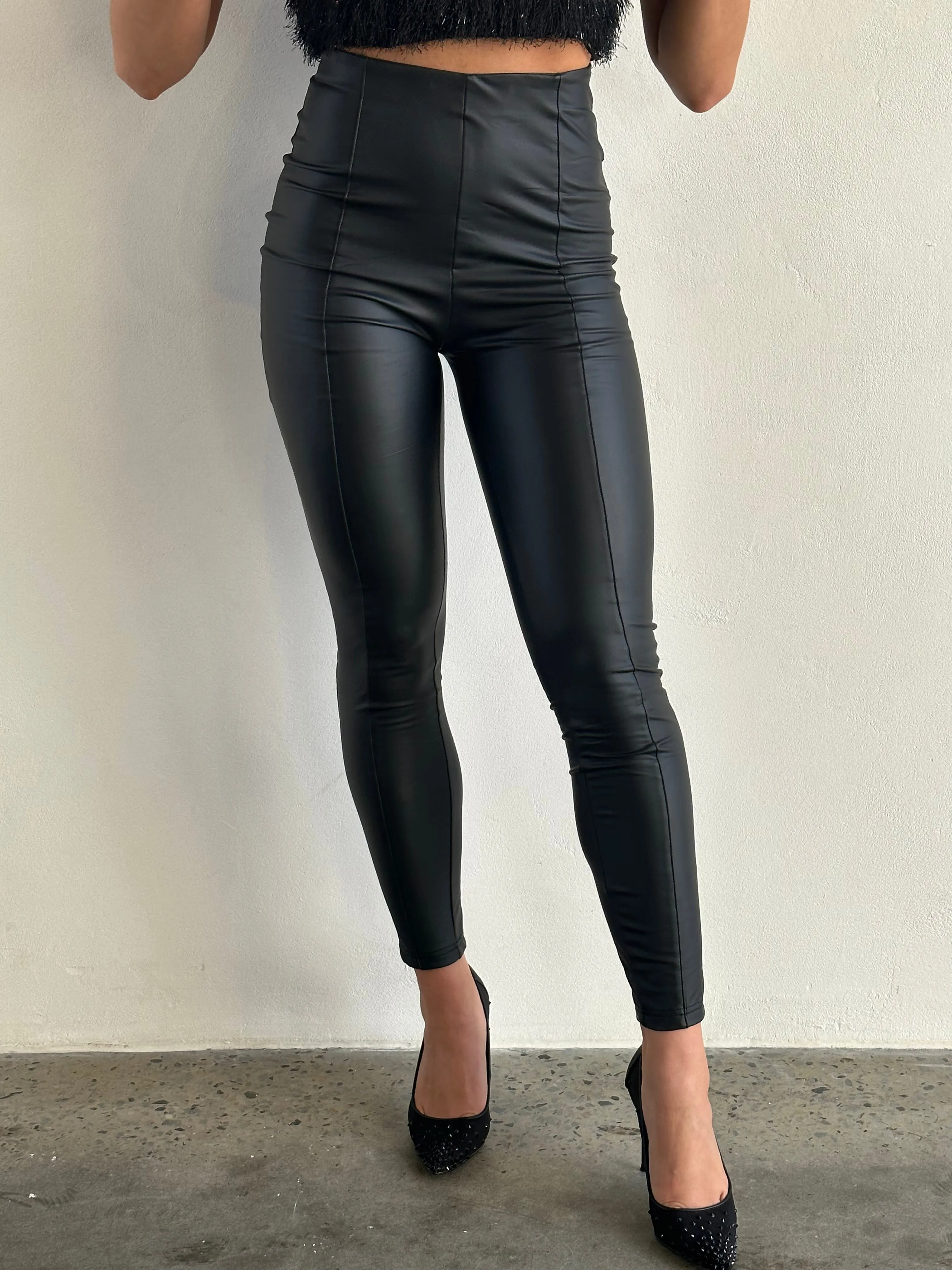 Kammy Faux Leather Leggings