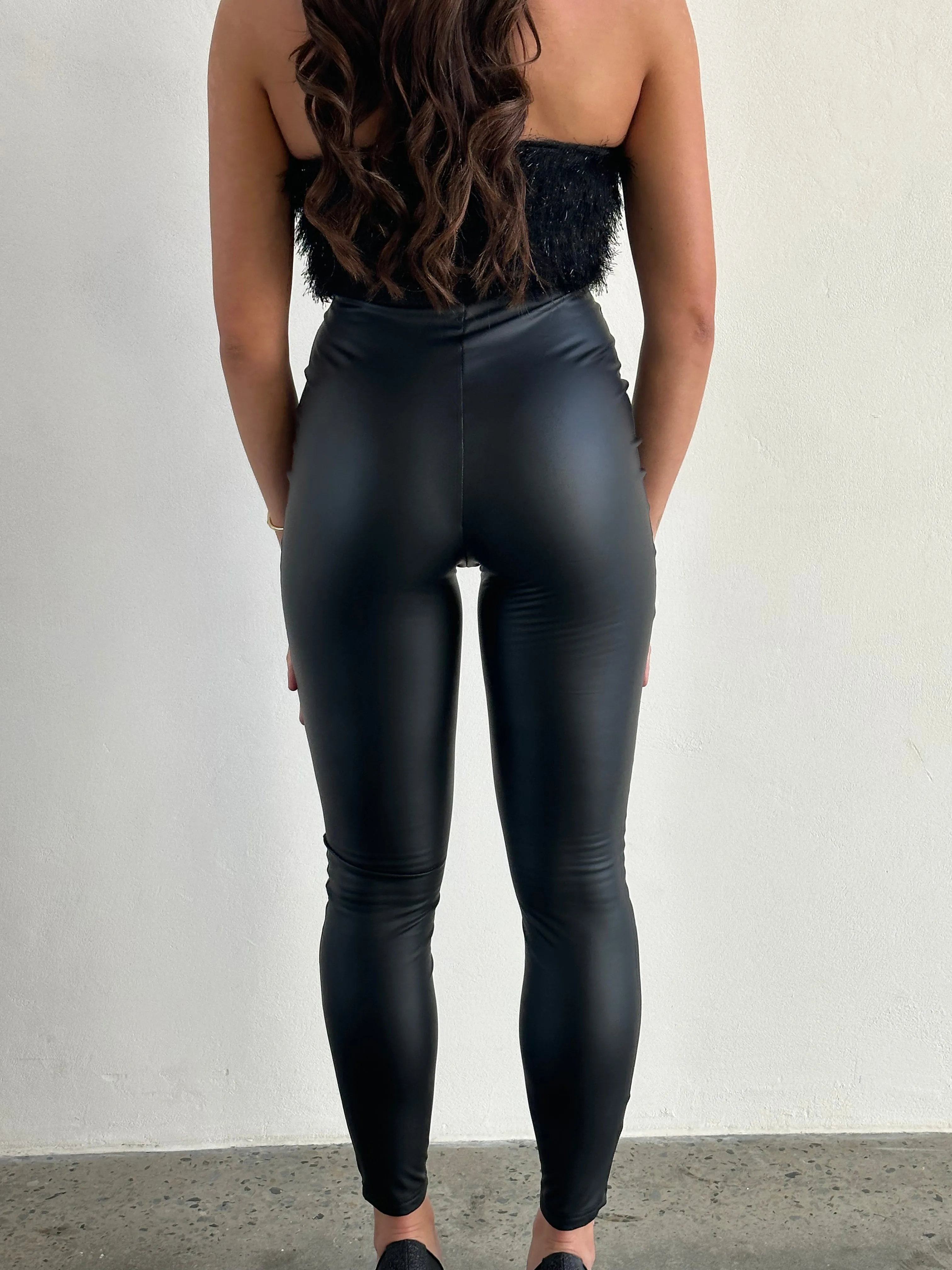 Kammy Faux Leather Leggings