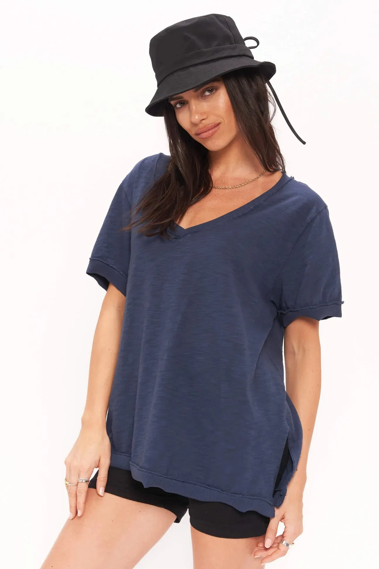 Knock out V Neck Tee