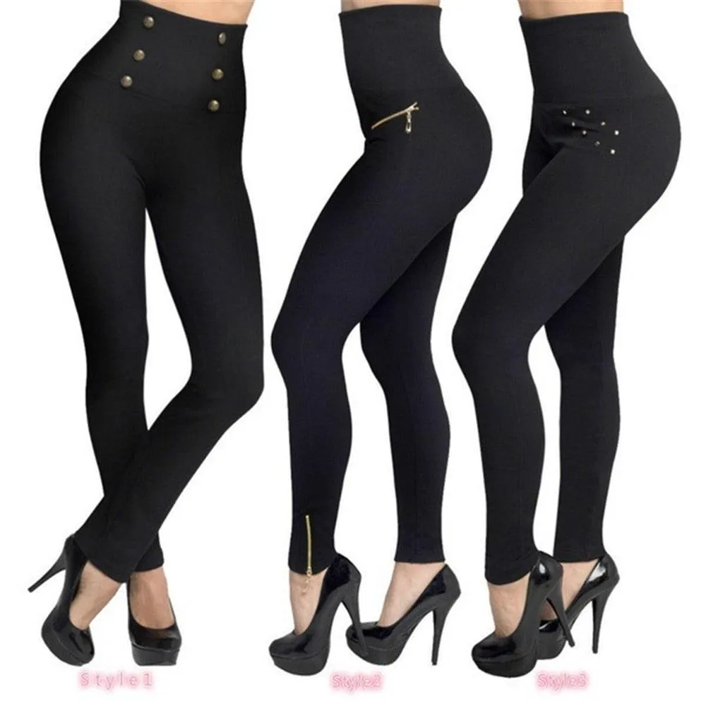 Leggings Push Up Hip Fitness Sexy Leggings Elastic High Waist Slim Jogging Pants Female