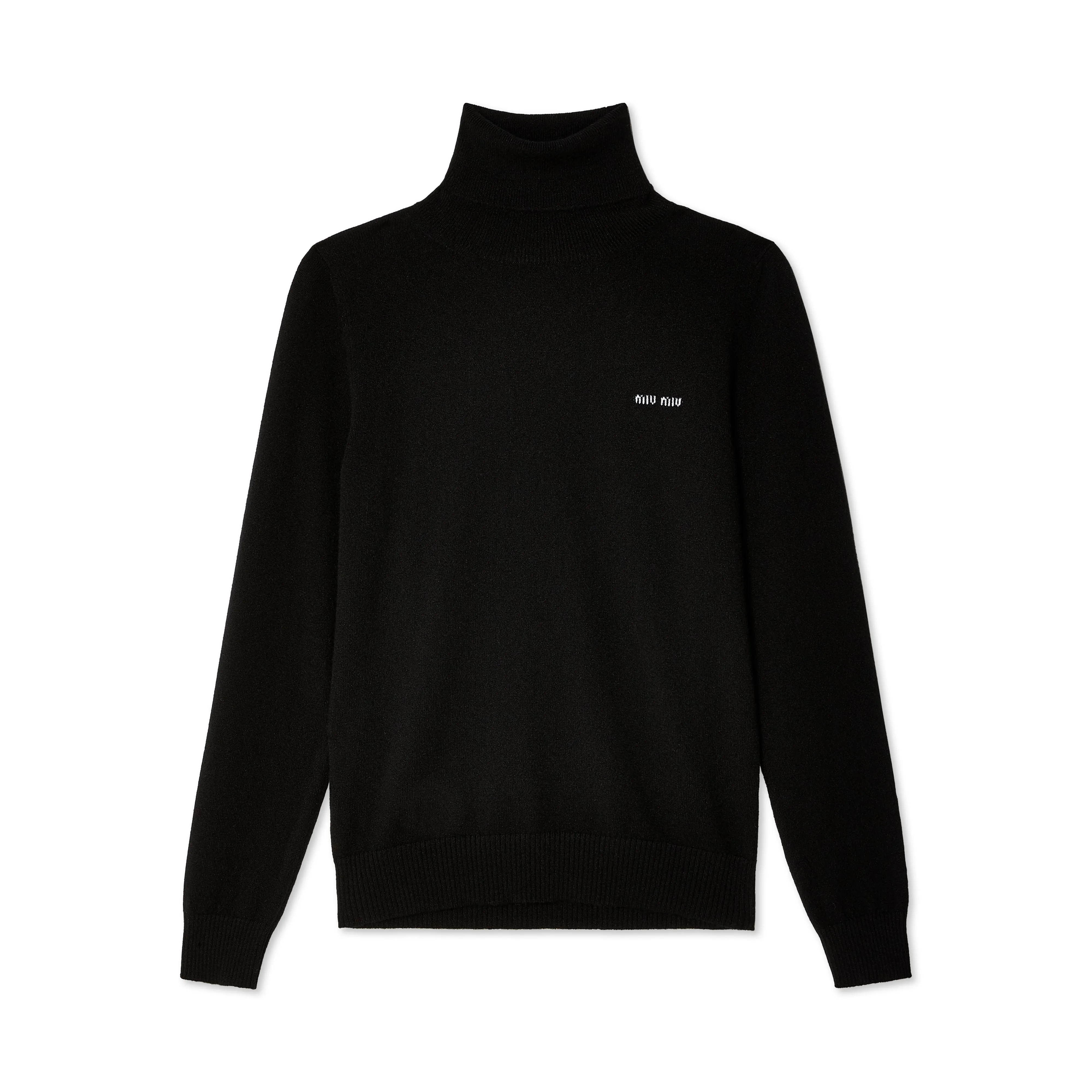 MIu Miu - Women's Cashmere turtleneck sweater - Black)