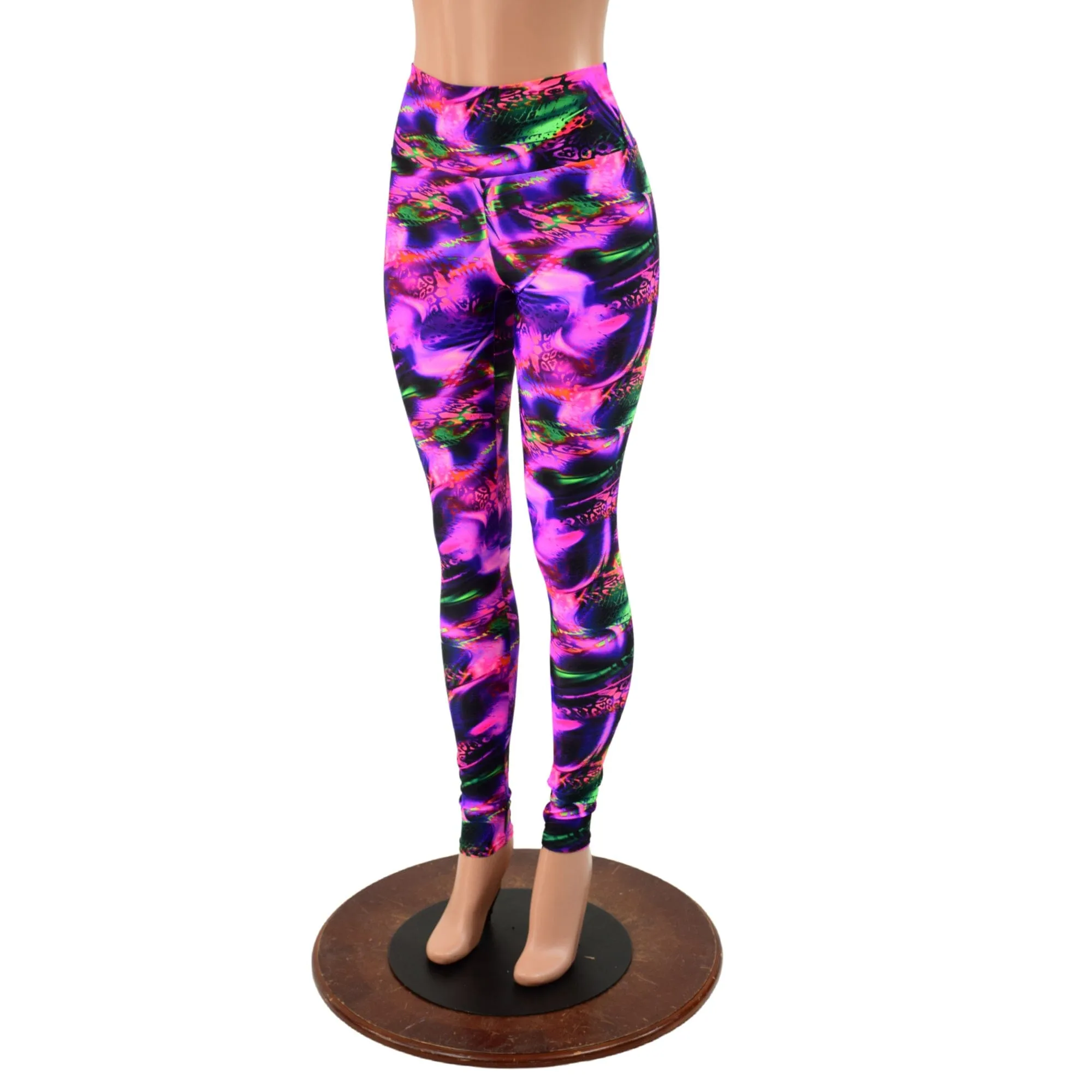 Neon Python High Waist Leggings READY to SHIP