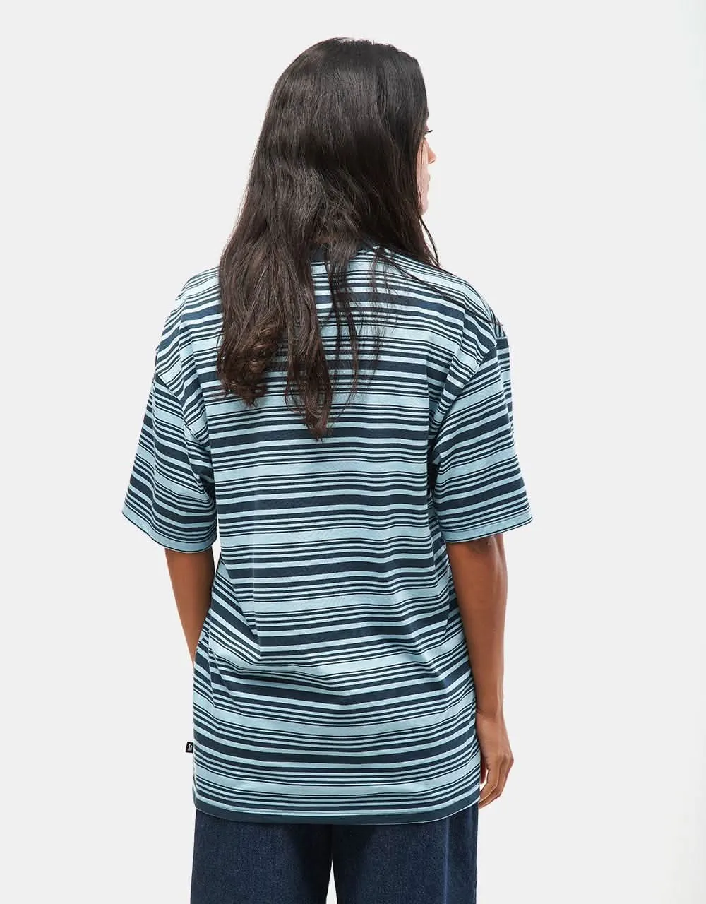 Nike SB M90 Striped T-Shirt - Denim Turquoise