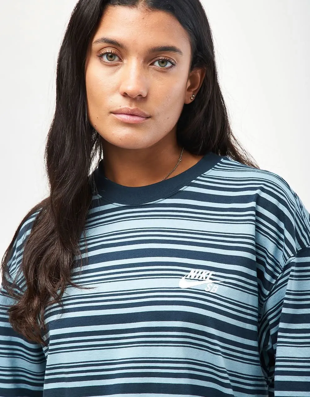 Nike SB M90 Striped T-Shirt - Denim Turquoise