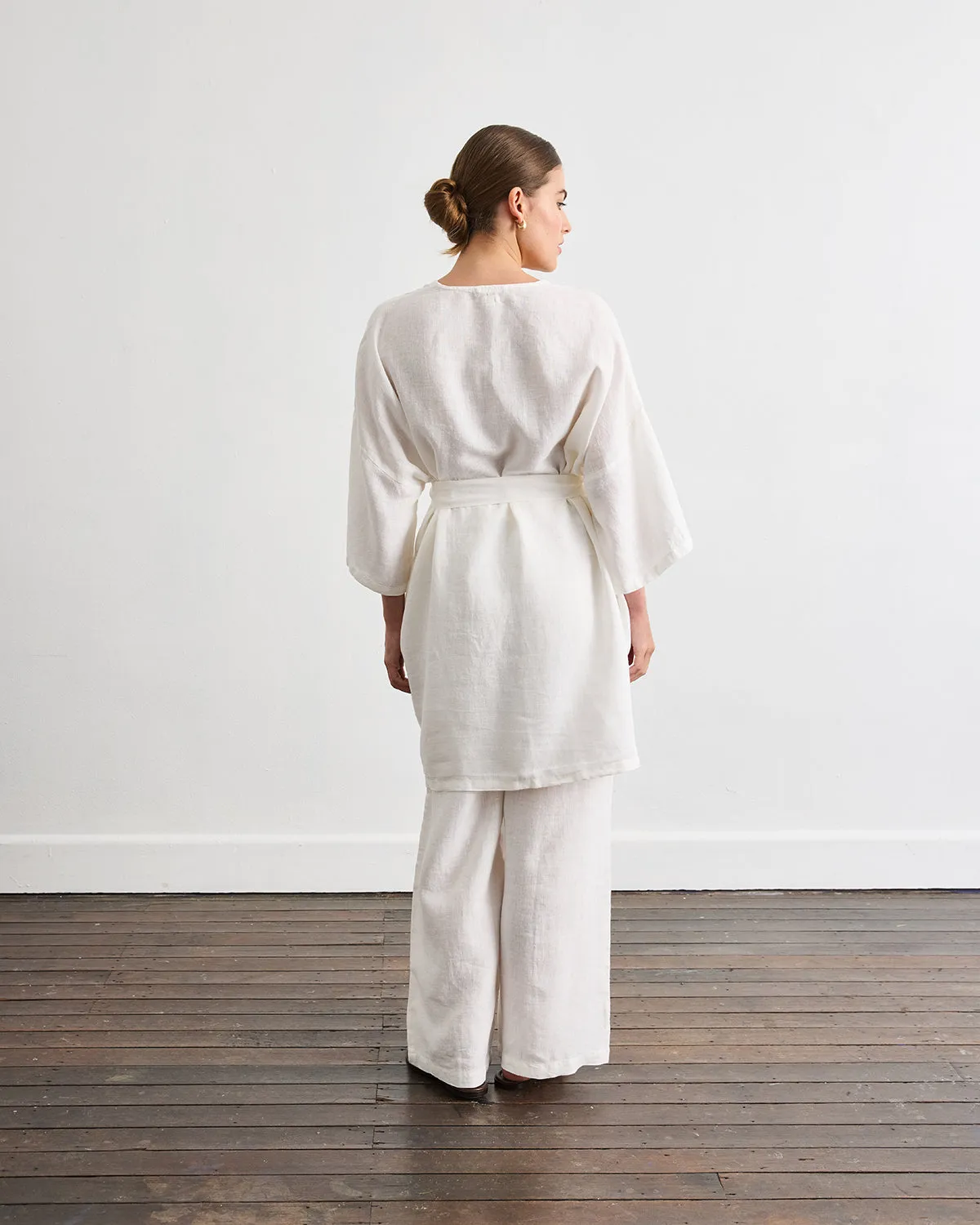 Piazza Linen Pants in White
