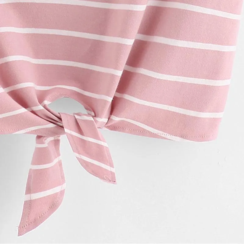 PINKY PROMISE TIE-UP TEE