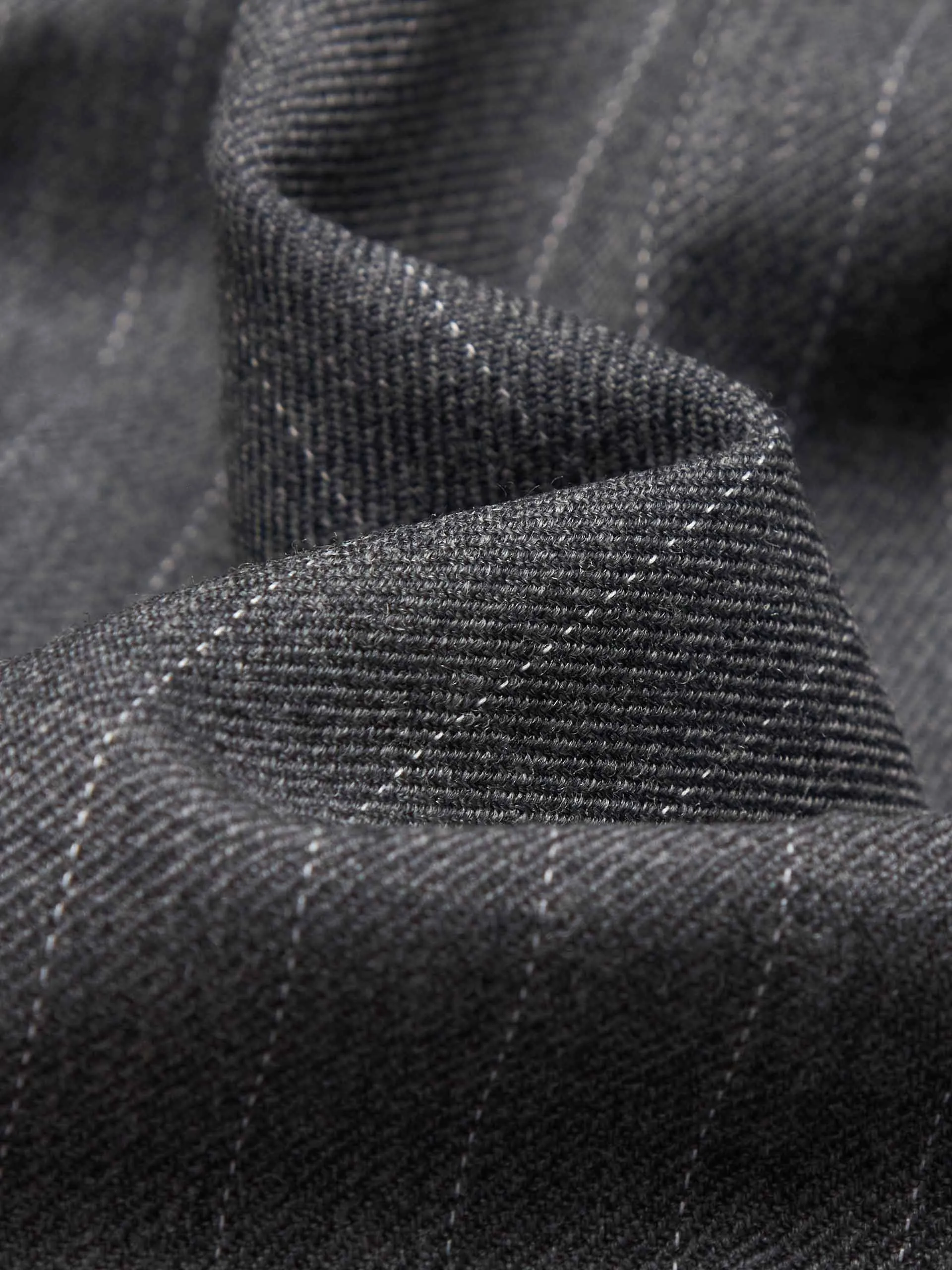 Pinstripe Pleated Skirt