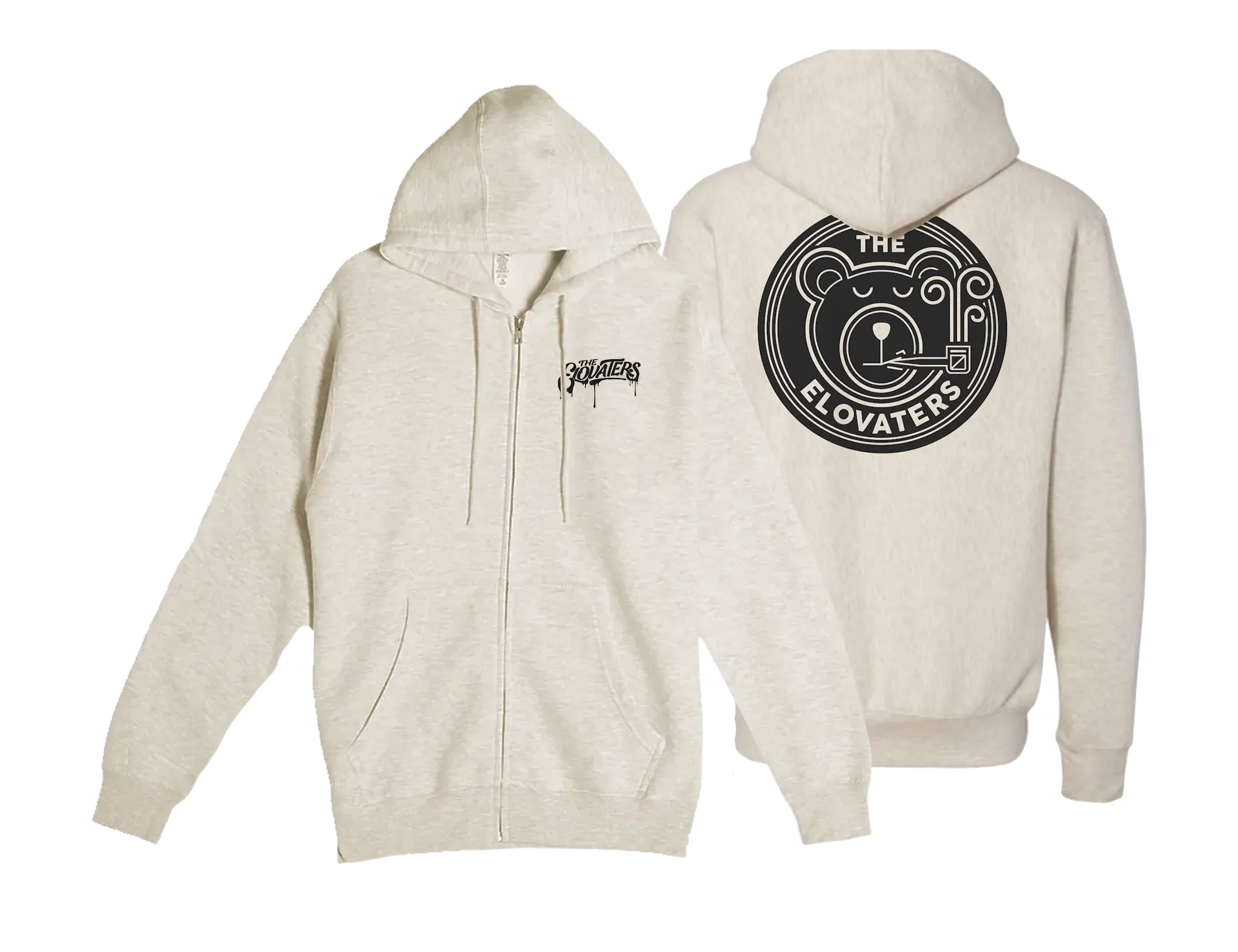 Smoking Bear Zip Hoodie