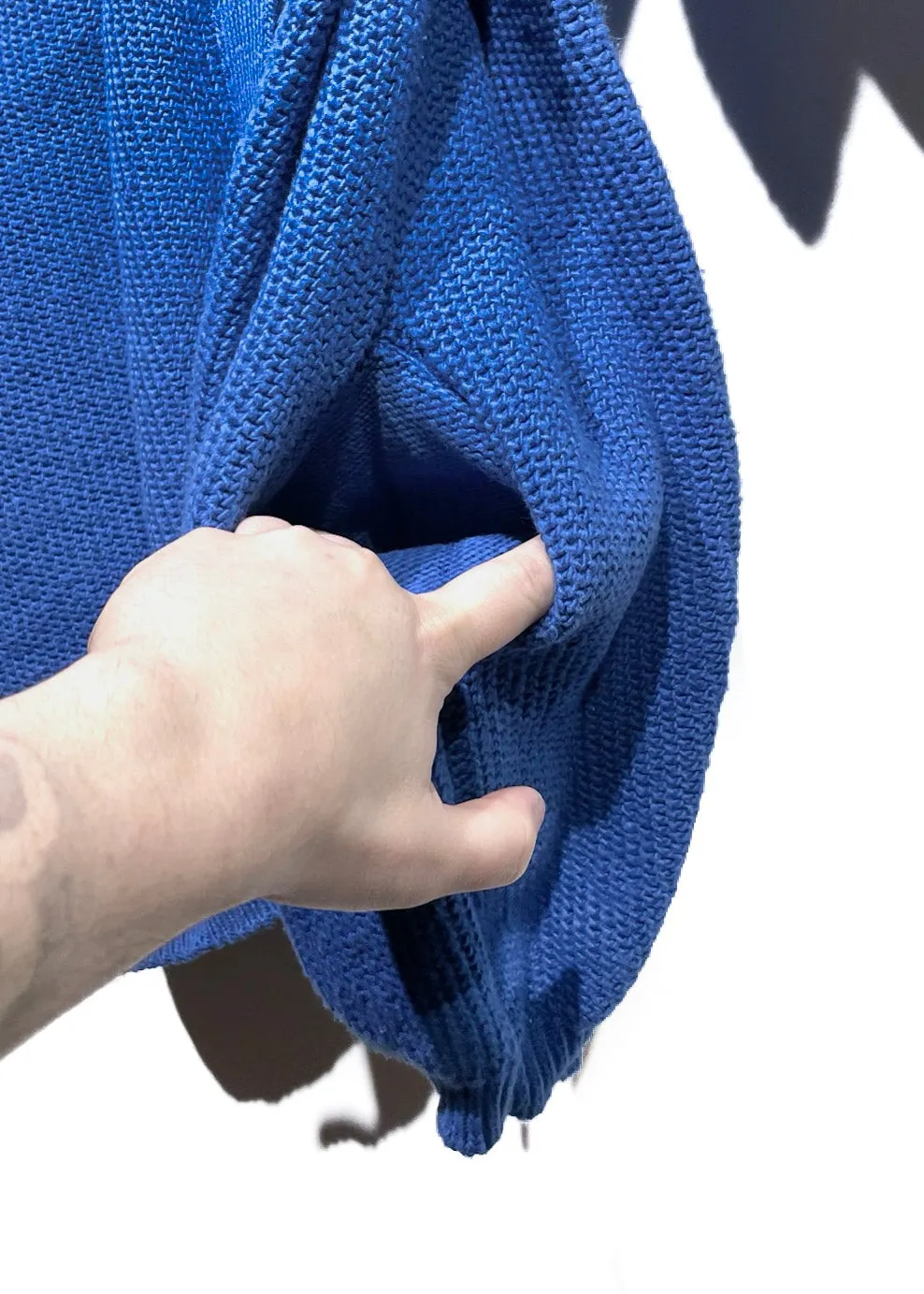 Stella McCartney Cerulean Blue Oversized Chunky Cardigan