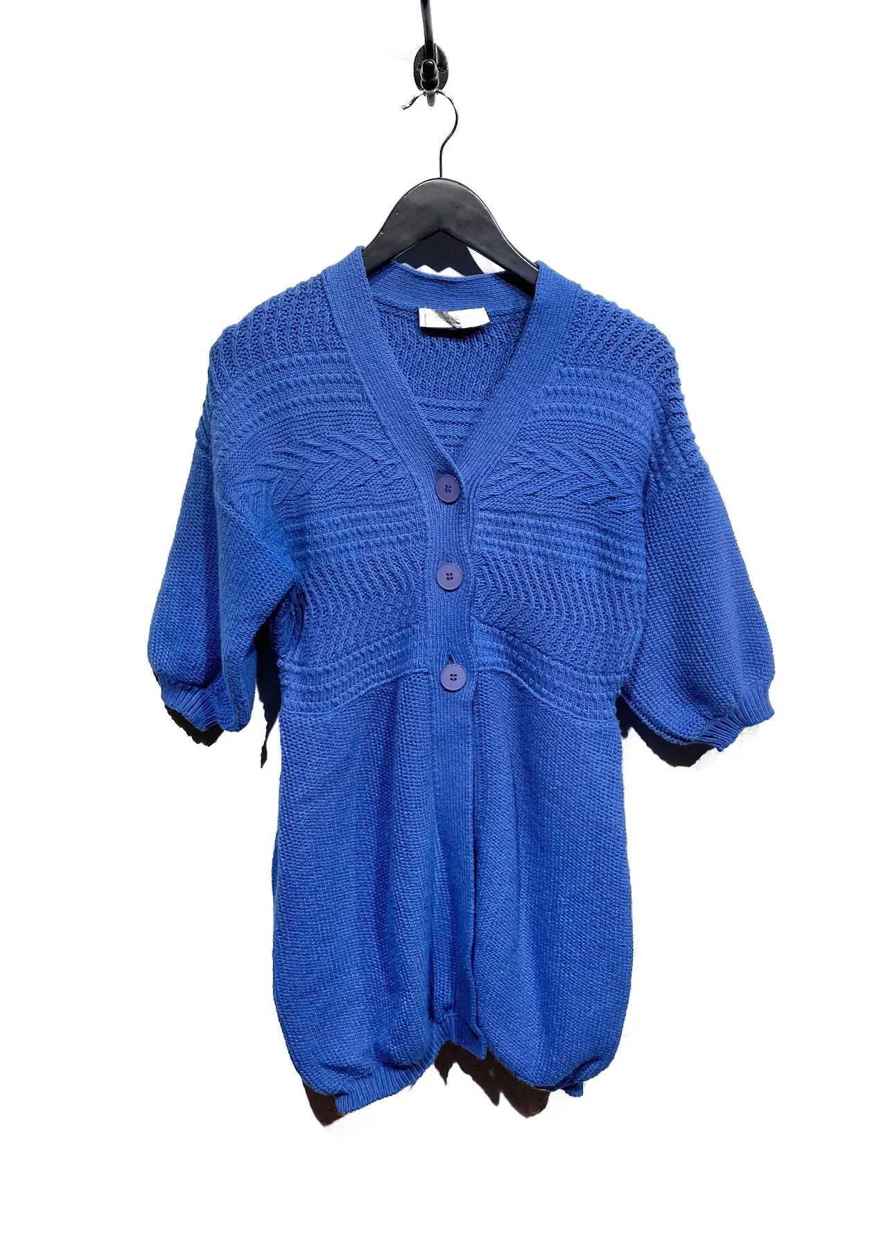 Stella McCartney Cerulean Blue Oversized Chunky Cardigan
