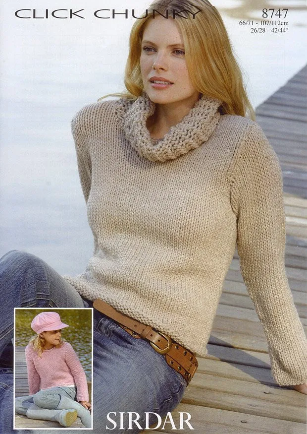 Sweaters in Sirdar Click Chunky (8747)