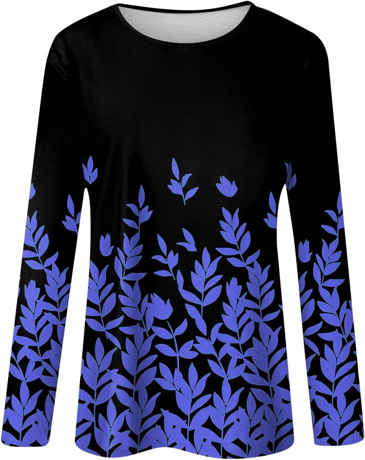 Womens Long Sleeve Tops Fall Sweatshirt Plus Size Tunic Crewneck Tops Winter Clothes