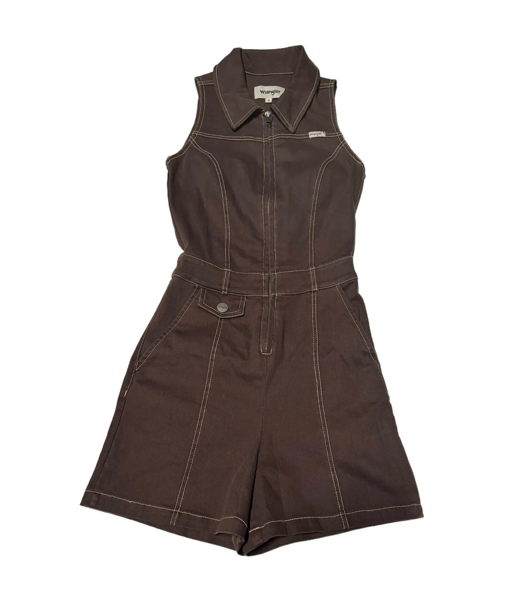 Wrangler - Jennifer Romper - Chocolate