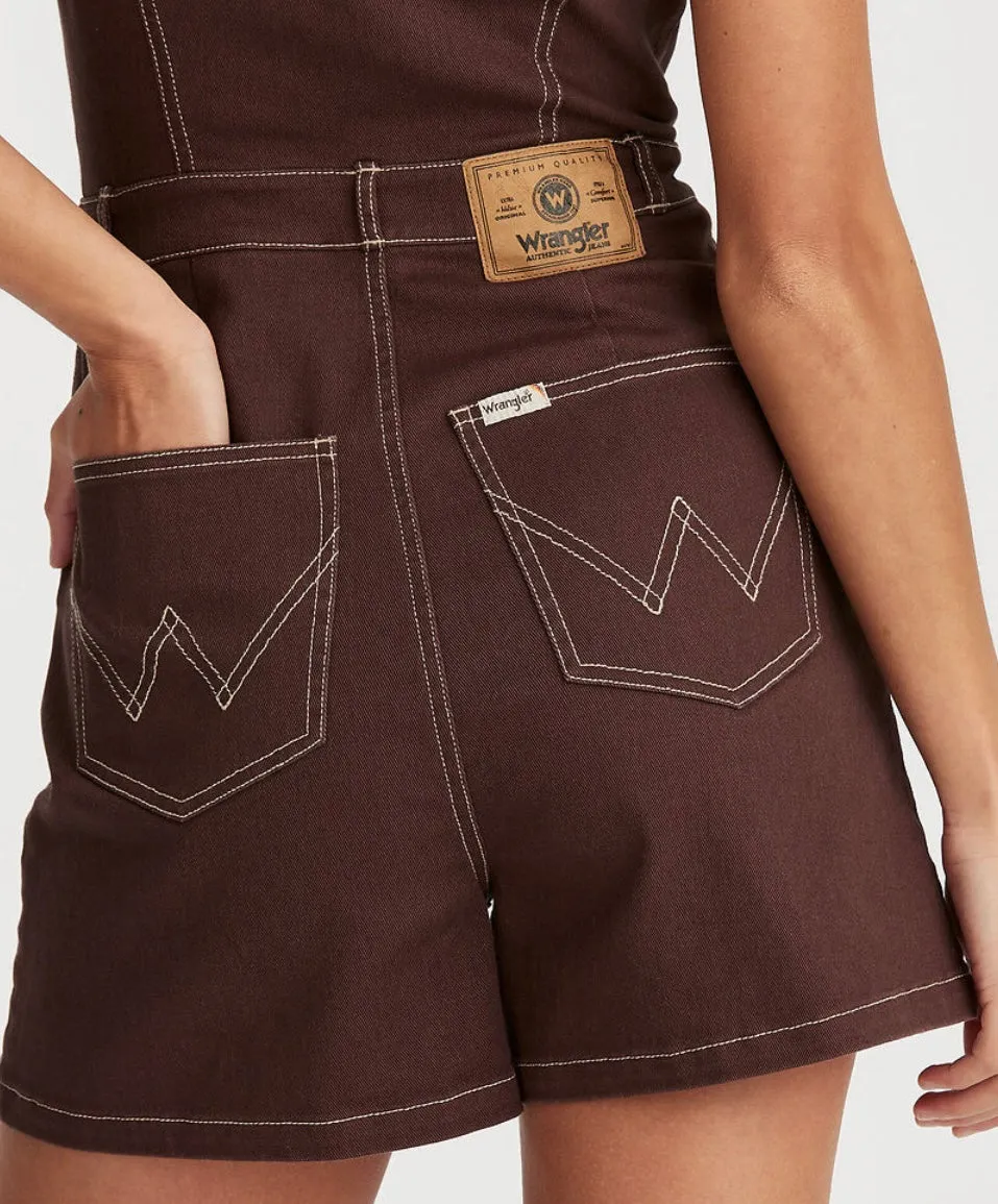 Wrangler - Jennifer Romper - Chocolate
